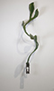 Doorway, 2024, 29"x7"x9, found object and bronze