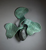 Heart II,2022, 19" x 20" x 5.5", bronze and stone, unique