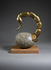 Desert, 2022, 12" x 5" x 8", bronze and stone, unique
