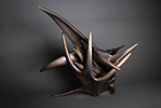 Death Valley Seed Pod, 2017, bronze, 24 x 15 x 16 inches